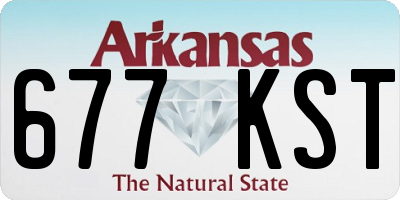 AR license plate 677KST