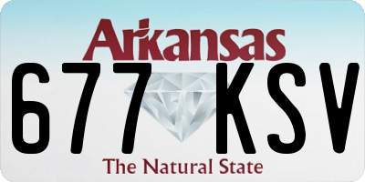 AR license plate 677KSV