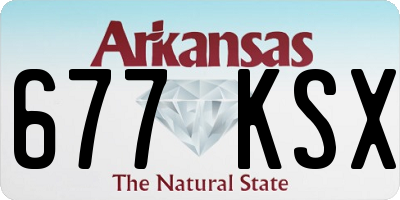 AR license plate 677KSX
