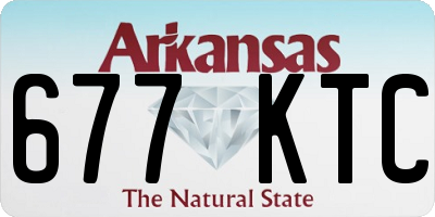 AR license plate 677KTC
