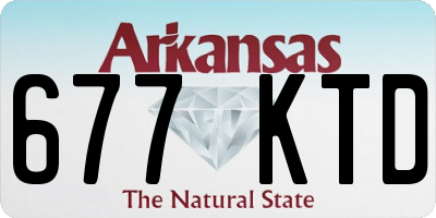 AR license plate 677KTD