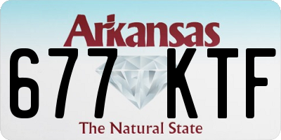 AR license plate 677KTF