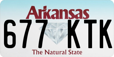 AR license plate 677KTK