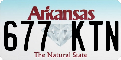 AR license plate 677KTN