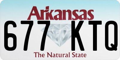 AR license plate 677KTQ