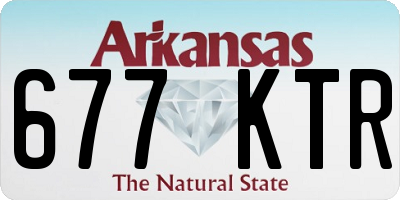 AR license plate 677KTR