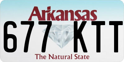 AR license plate 677KTT