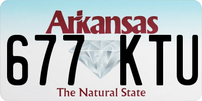 AR license plate 677KTU