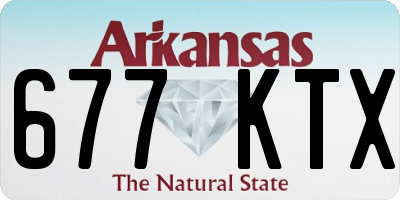 AR license plate 677KTX