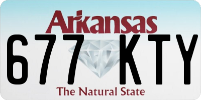 AR license plate 677KTY