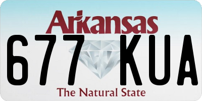 AR license plate 677KUA