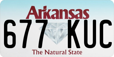 AR license plate 677KUC
