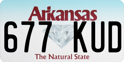 AR license plate 677KUD