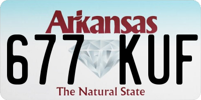 AR license plate 677KUF