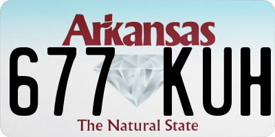 AR license plate 677KUH