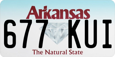 AR license plate 677KUI