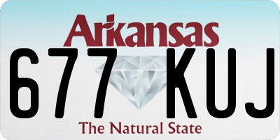 AR license plate 677KUJ