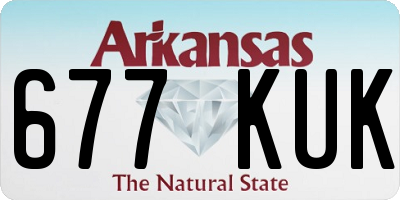 AR license plate 677KUK