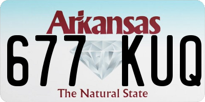 AR license plate 677KUQ