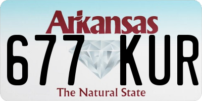 AR license plate 677KUR