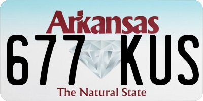 AR license plate 677KUS
