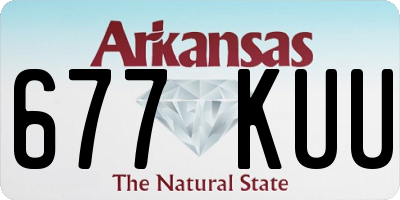 AR license plate 677KUU