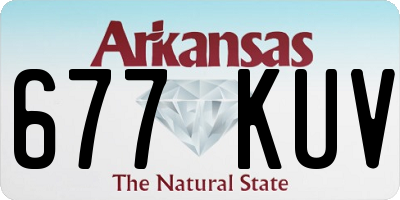 AR license plate 677KUV
