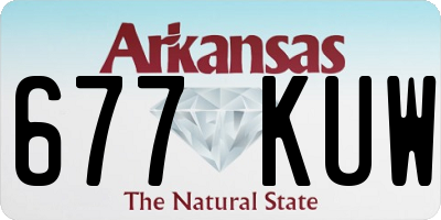 AR license plate 677KUW
