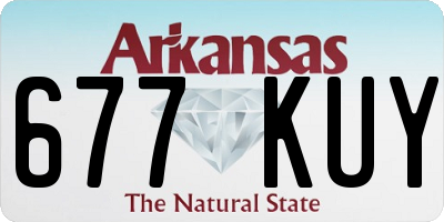 AR license plate 677KUY