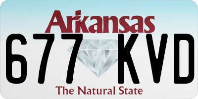 AR license plate 677KVD