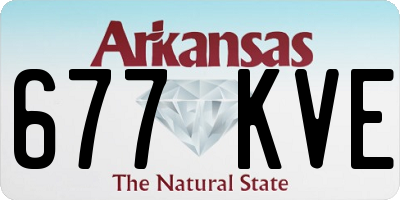 AR license plate 677KVE