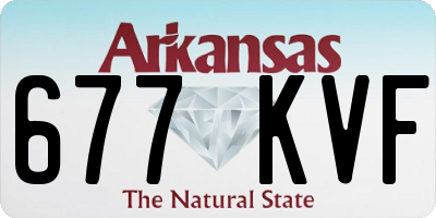 AR license plate 677KVF
