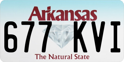 AR license plate 677KVI
