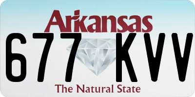 AR license plate 677KVV