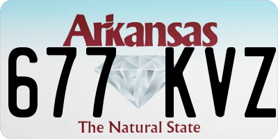 AR license plate 677KVZ