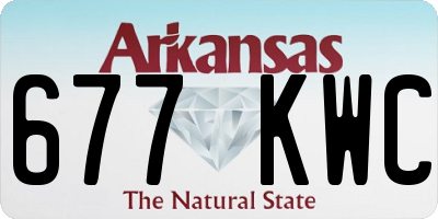AR license plate 677KWC