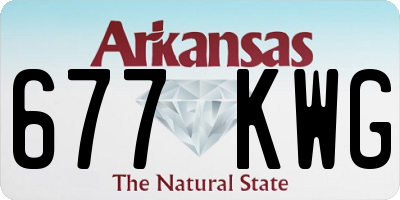 AR license plate 677KWG