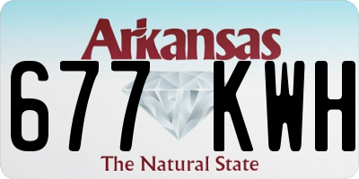 AR license plate 677KWH