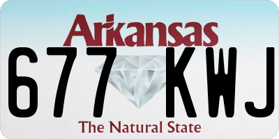 AR license plate 677KWJ