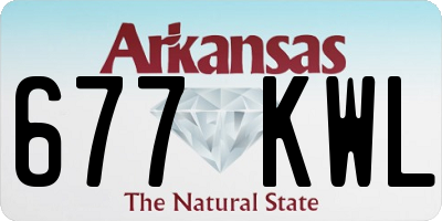 AR license plate 677KWL