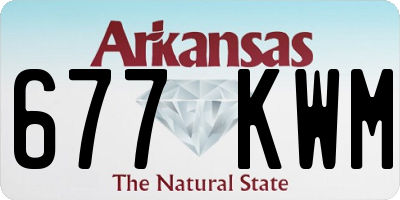 AR license plate 677KWM