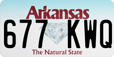 AR license plate 677KWQ