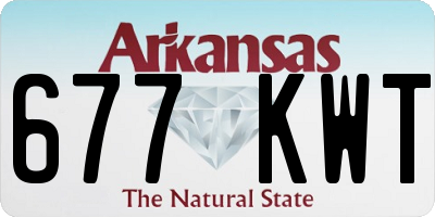 AR license plate 677KWT