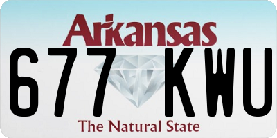 AR license plate 677KWU