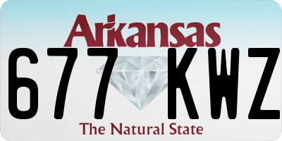 AR license plate 677KWZ