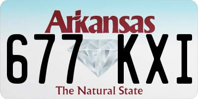 AR license plate 677KXI