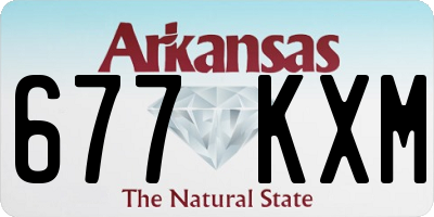 AR license plate 677KXM