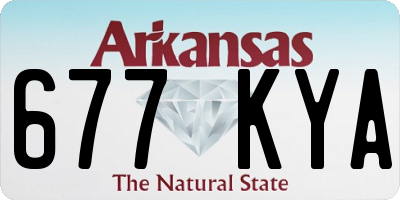 AR license plate 677KYA