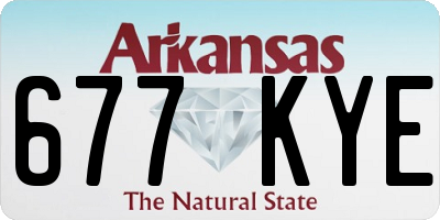 AR license plate 677KYE