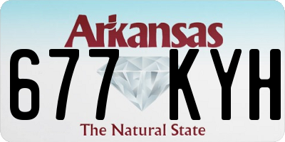 AR license plate 677KYH